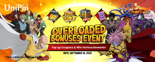 One Punch Man: Overloaded Bonuses Event Bersama UniPin!